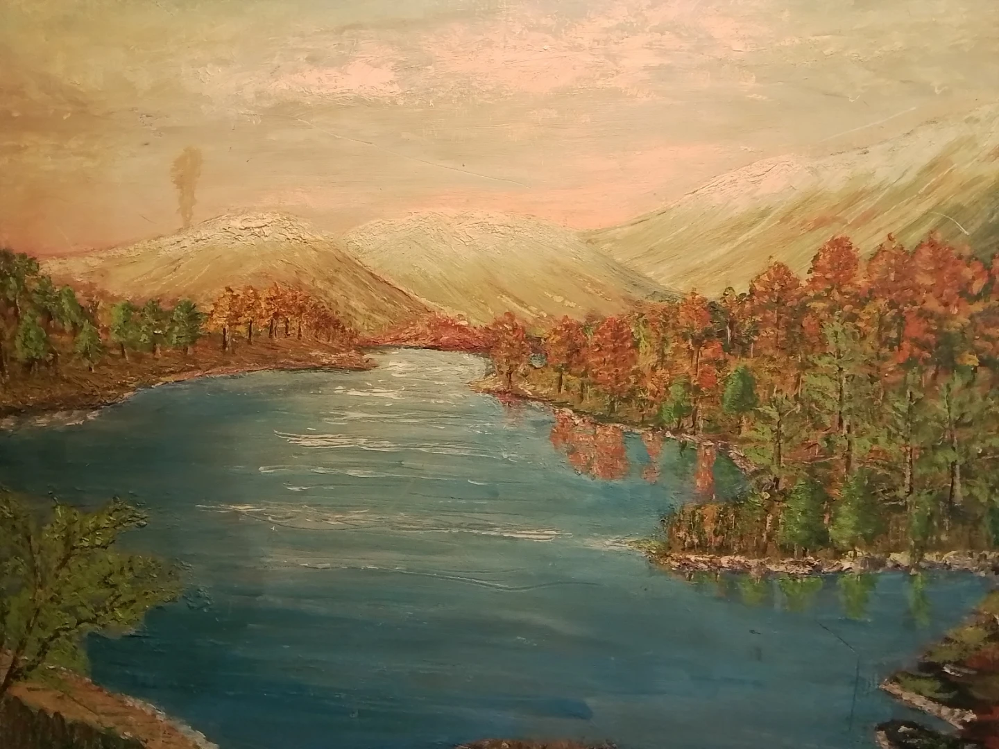 Vintage 1968 Mid-Century Landscape Oil – Signed J.A. Rupkay - photo 2