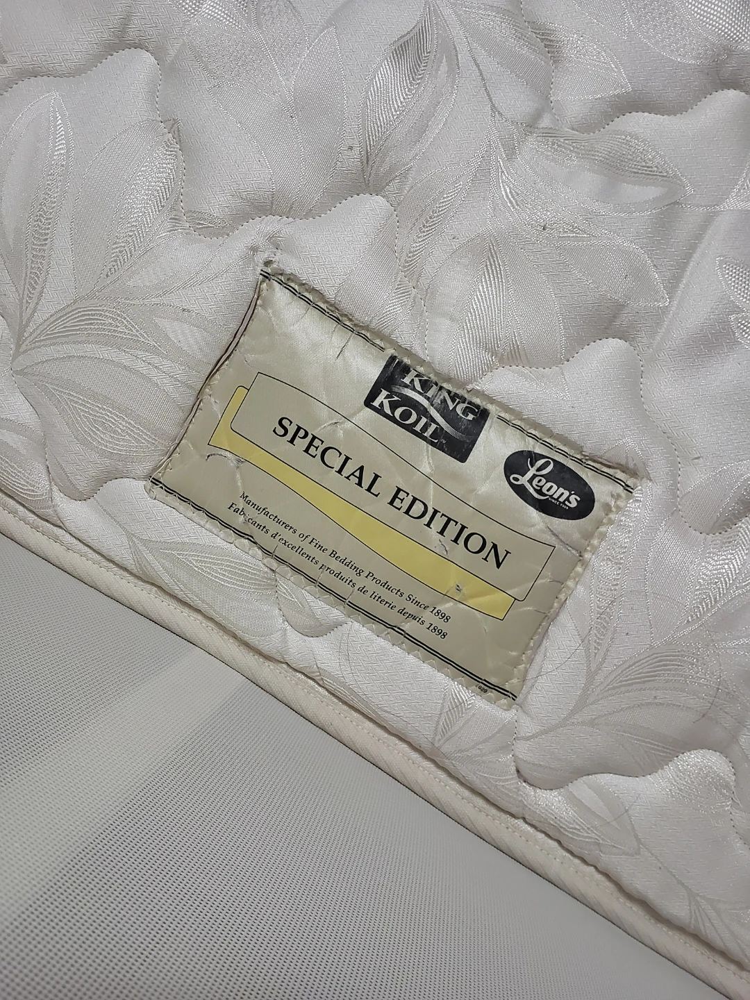 King Koil Special Edition Mattress with Leon's Tag