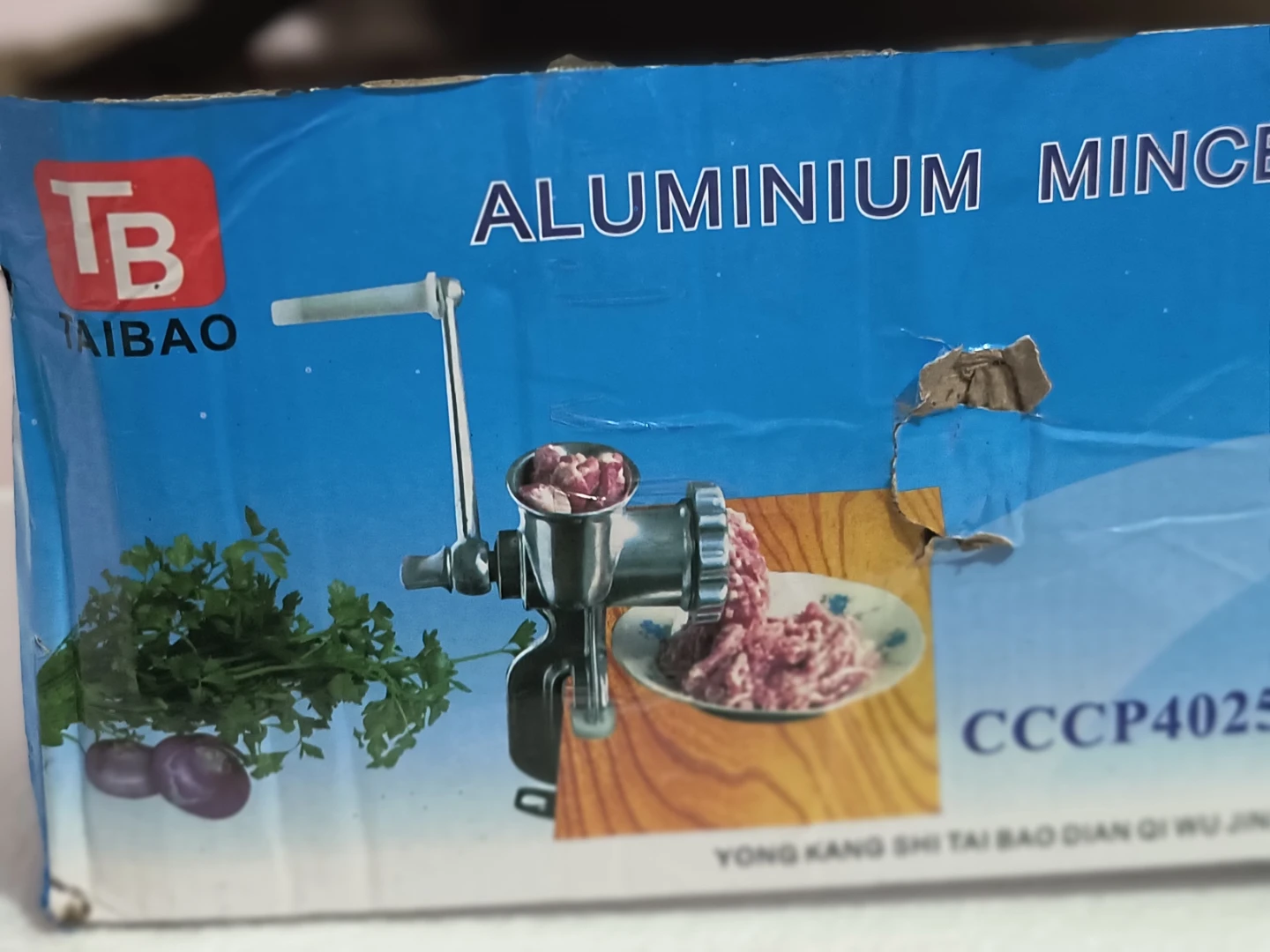 Taibao Aluminium Manual Meat Mincer