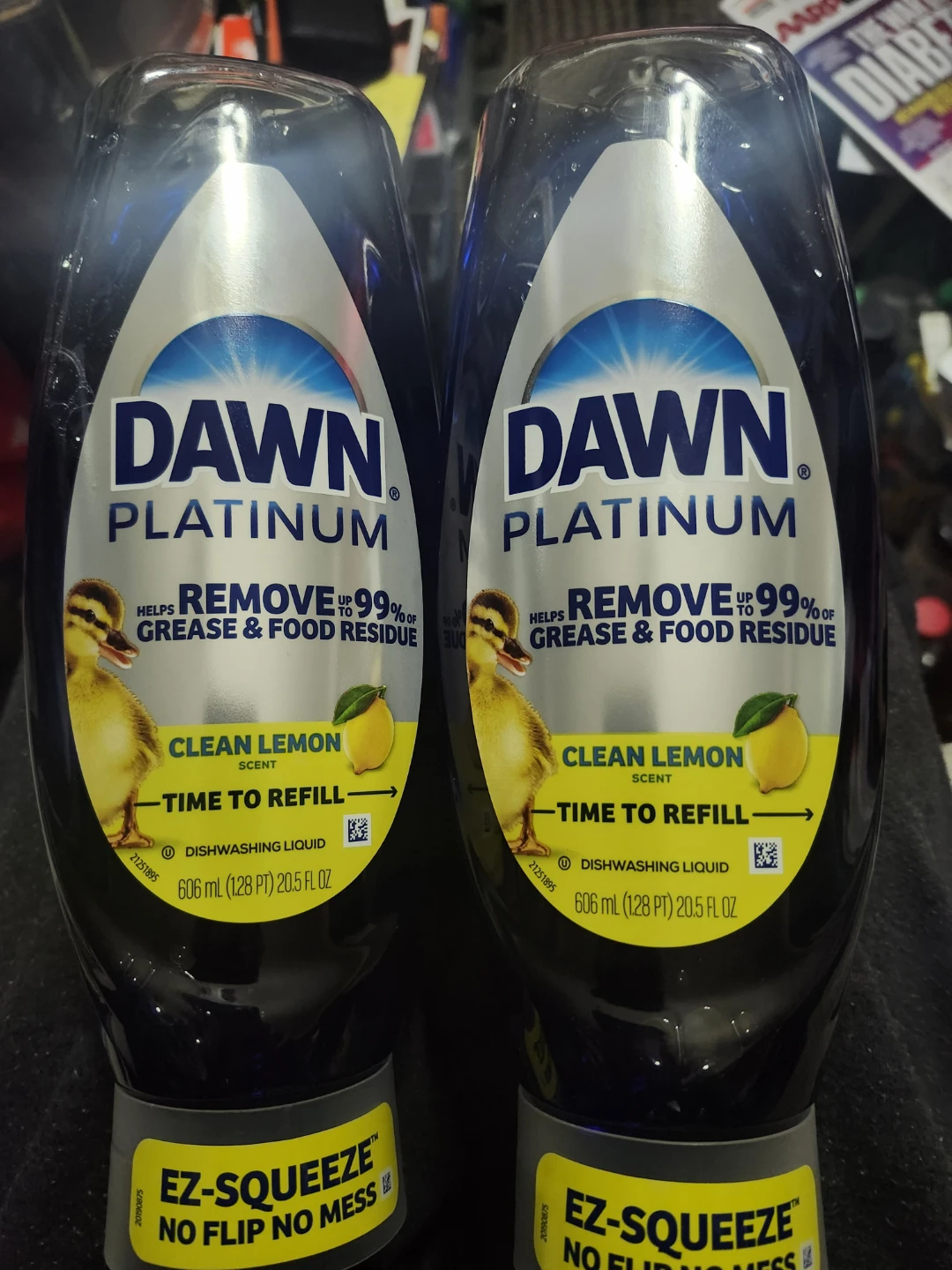 Dawn Platinum Dishwashing Liquid, Clean Lemon (2 Pack)