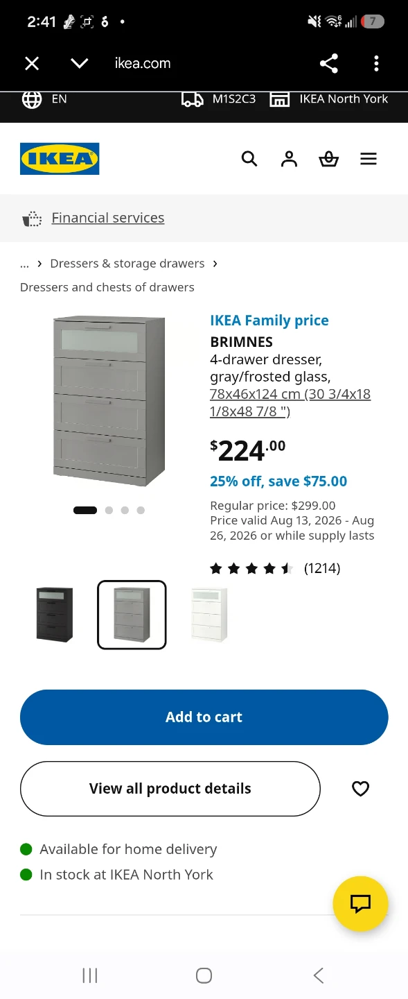 IKEA BRIMNES 4-drawer dresser - photo 2