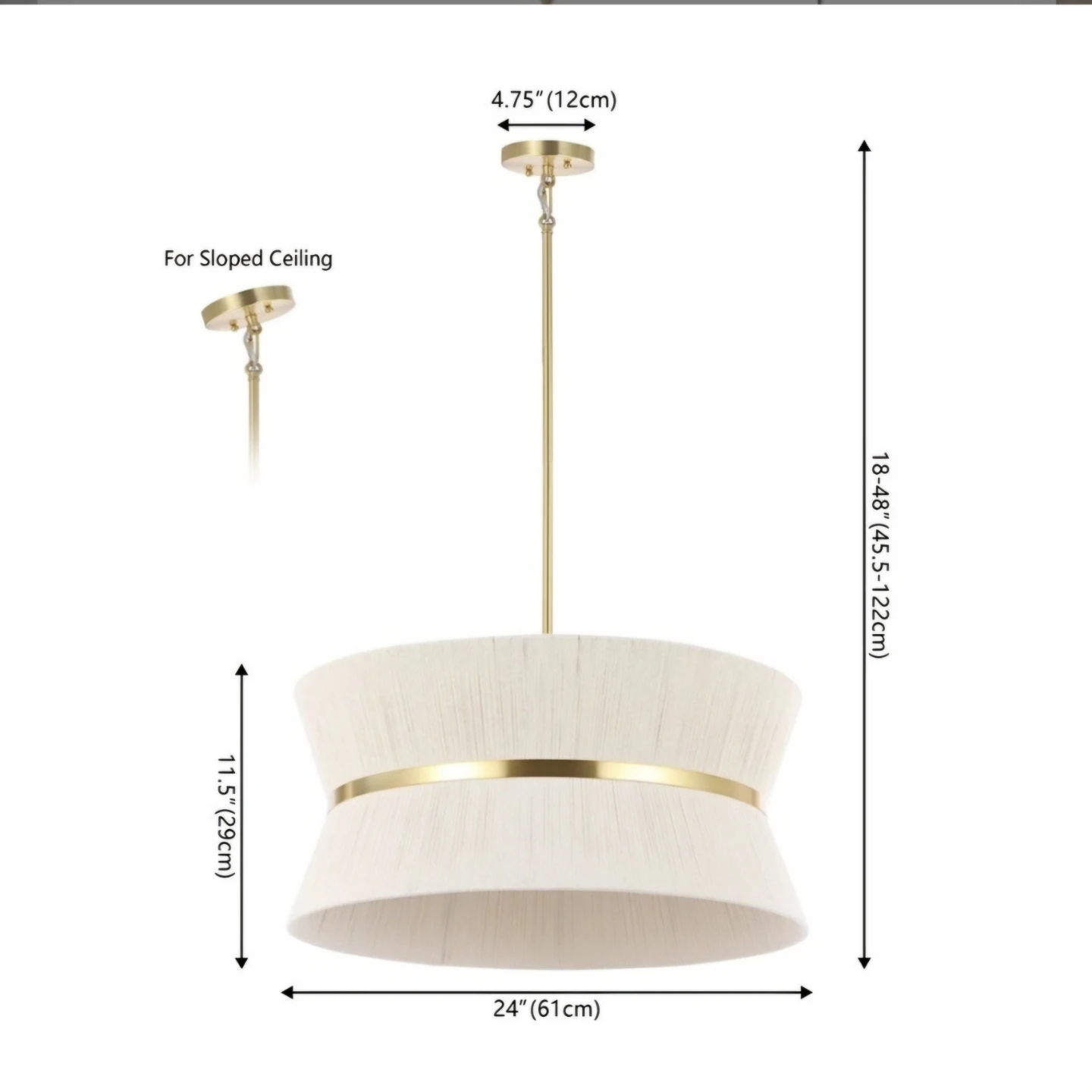 Drum Pendant Light Fixture - photo 3