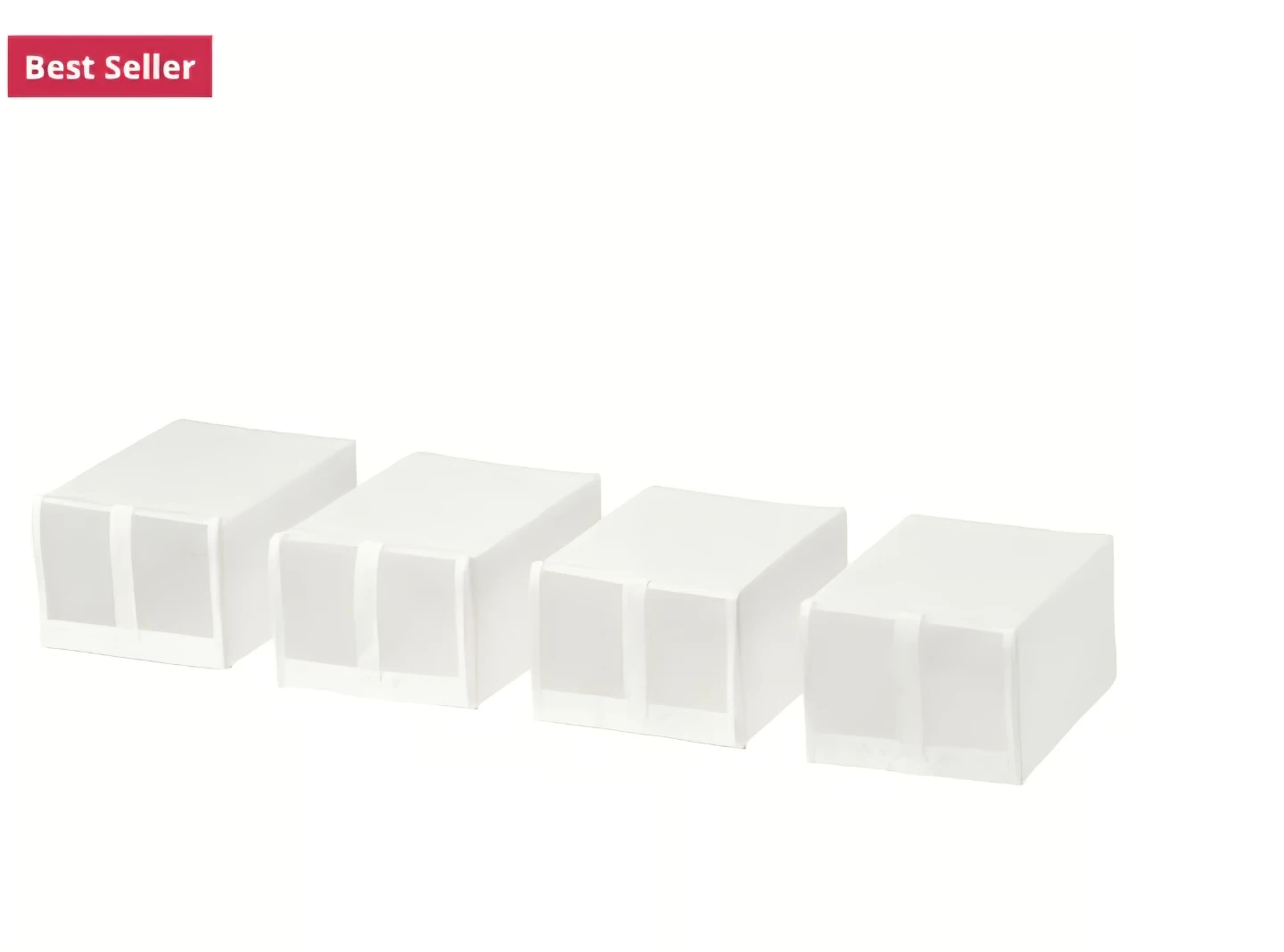 IKEA SKUBB Shoeboxes Set of 4 White