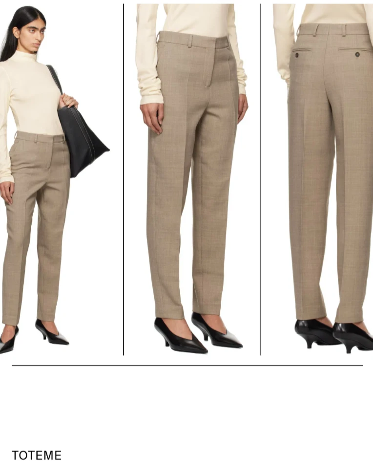 Totême Wool Blend Tailored Trousers - photo 2