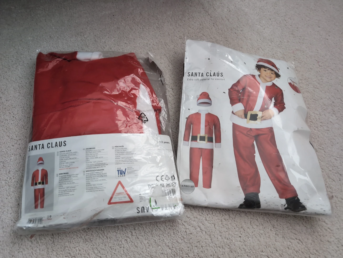 Kids Santa Claus Costume 1-2 Years