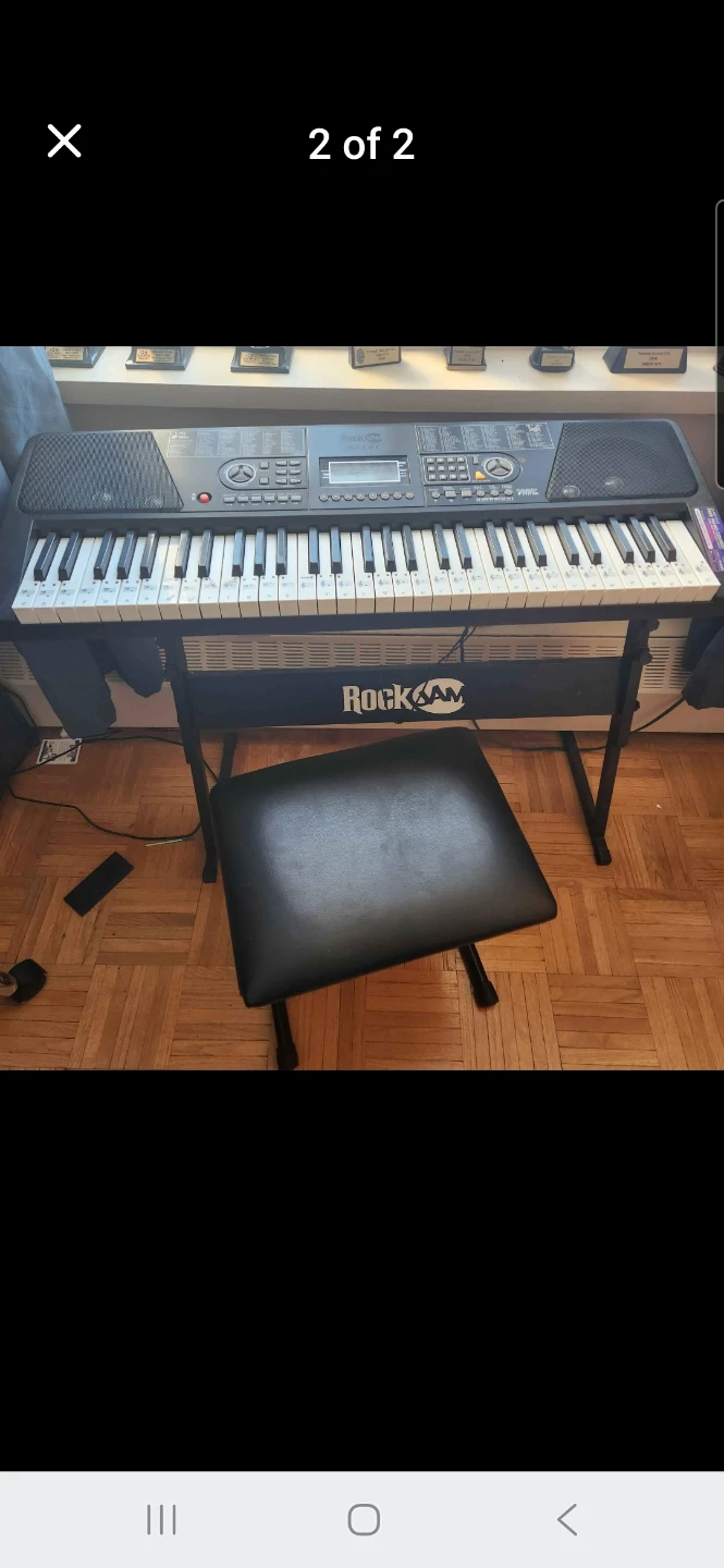 Rockjam keyboard with stool - photo 2