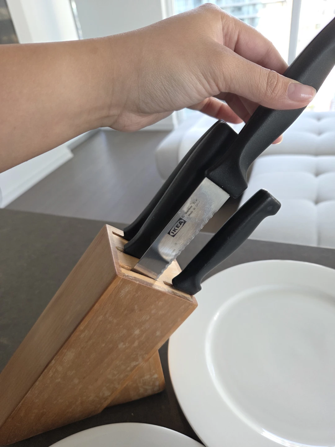 IKEA Knife Block Set with holder