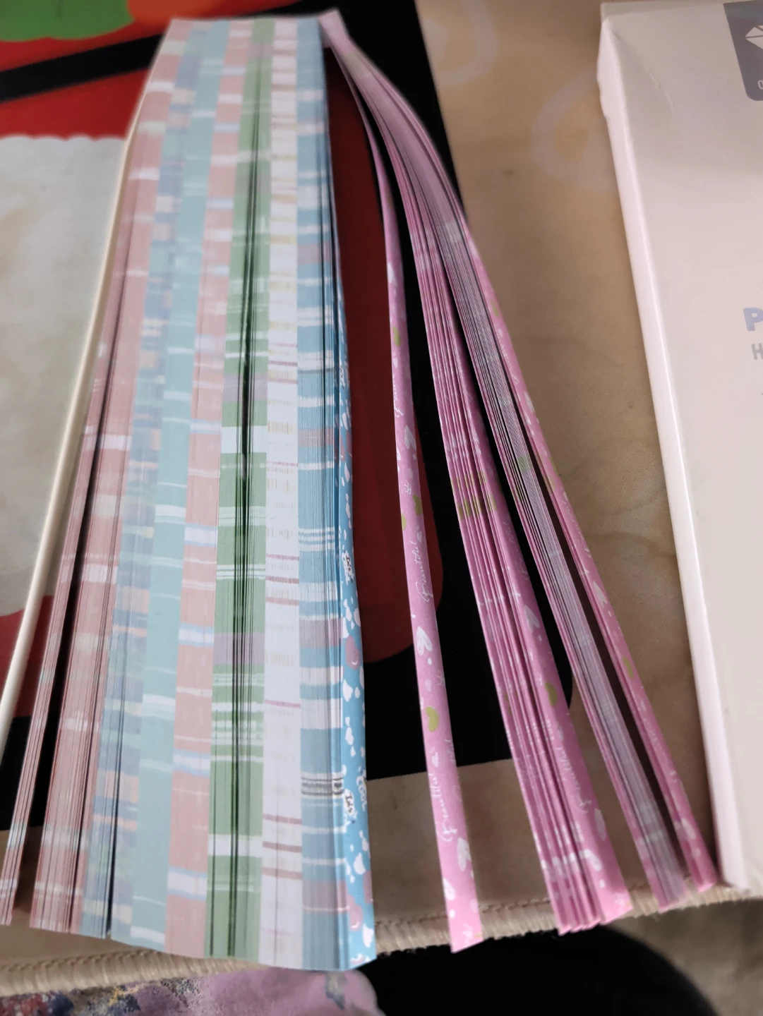 Decorative Paper Set - Pink, Blue, Green Patterns