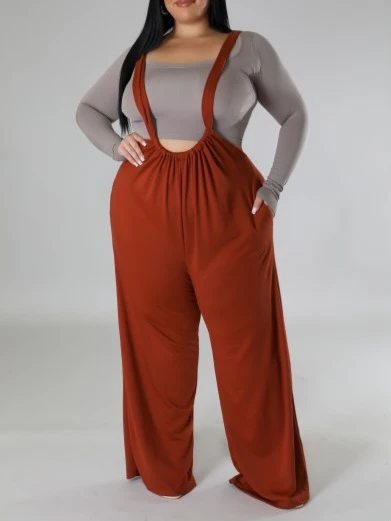 Plus Size Wide Leg Jumpsuit