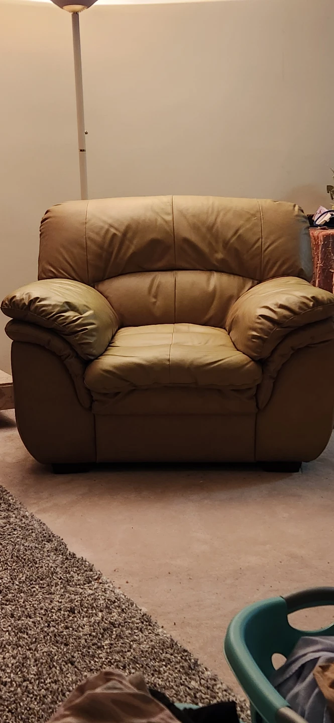 Brown Leather Armchair