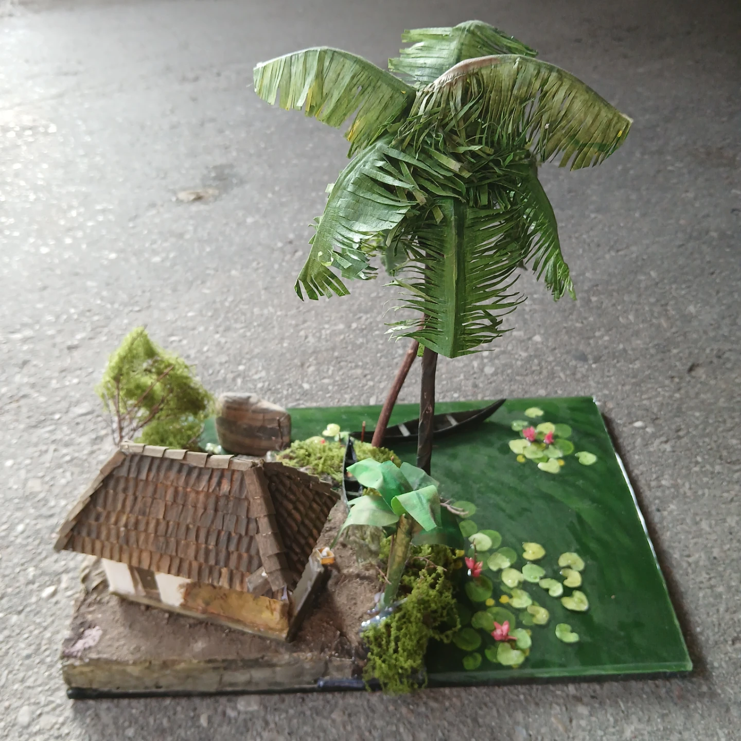 Handmade Tropical Diorama Scene - photo 2