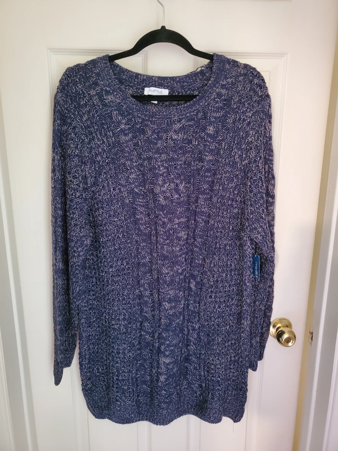 Knitted Denim Fleck Plus Size Tunic/Sweater...New