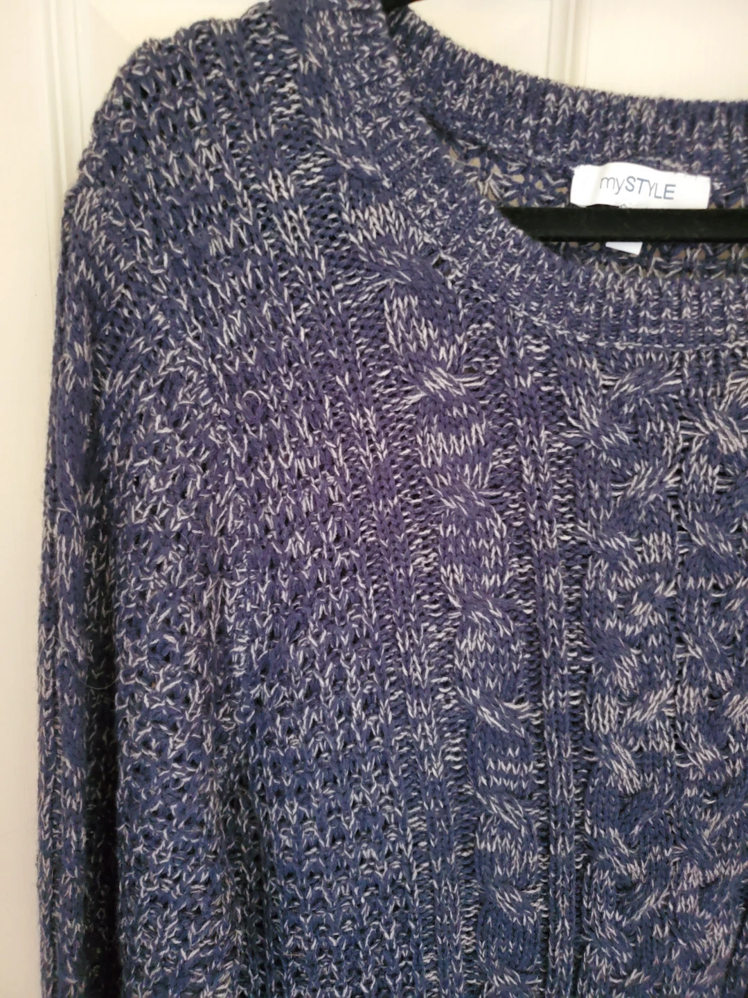 Knitted Denim Fleck Plus Size Tunic/Sweater...New - photo 2