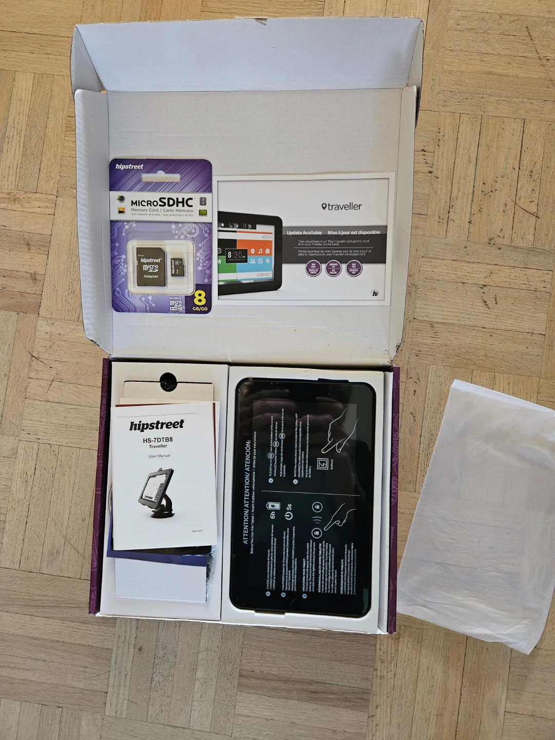 Hipstreet Traveller HS-7DTB8 Tablet with 8GB MicroSD Card
