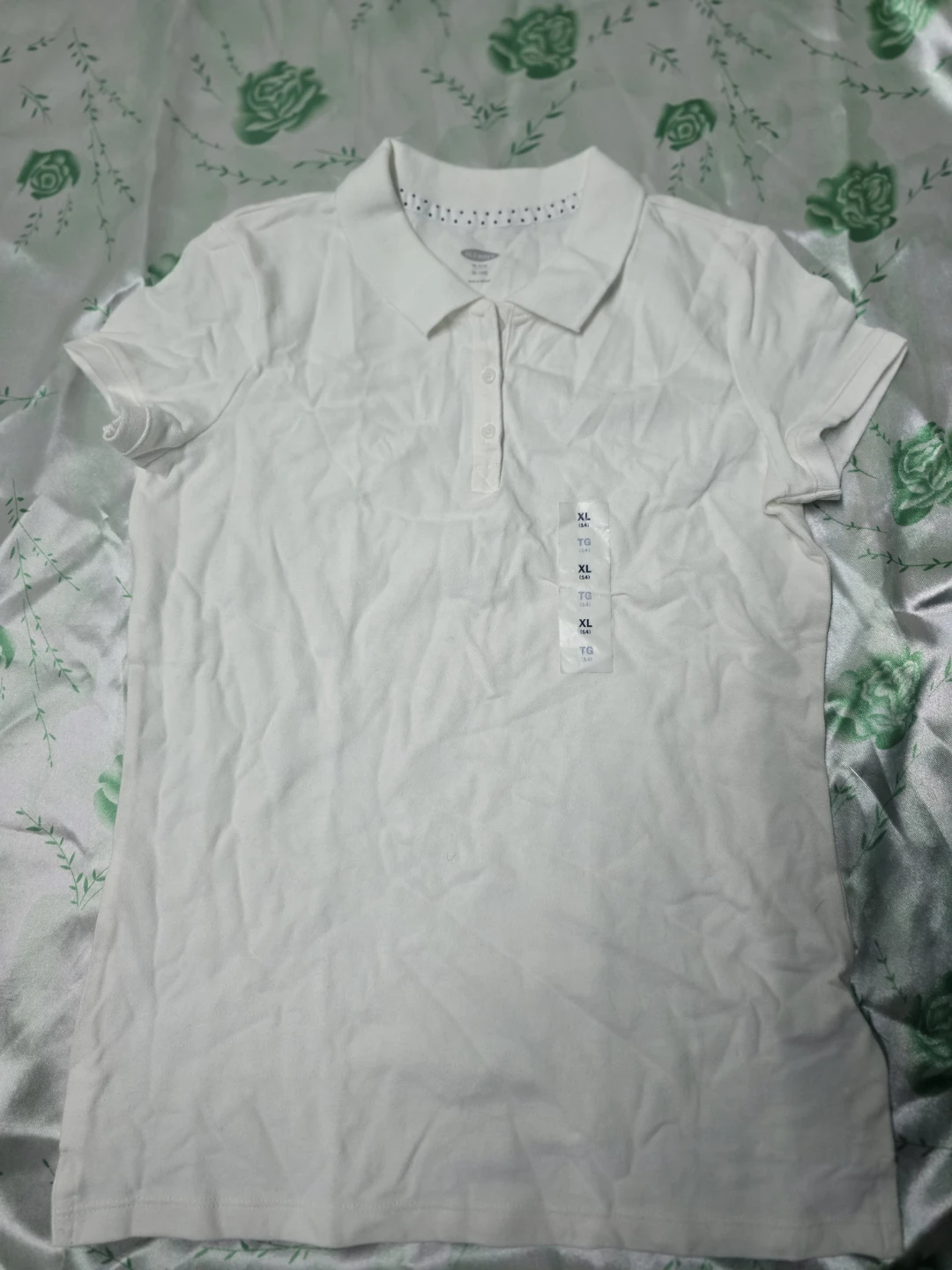 Old Navy White Polo Shirt