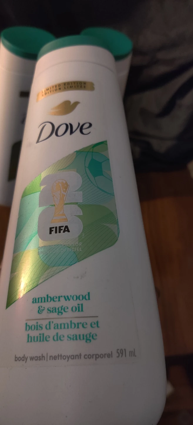 Dove Amberwood & Sage Oil Body Wash - Limited Edition FIFA - photo 3