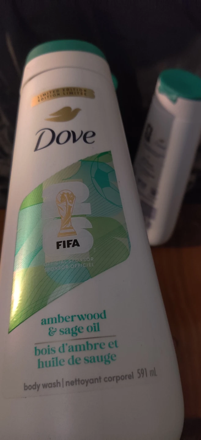 Dove Amberwood & Sage Oil Body Wash - Limited Edition FIFA - photo 4