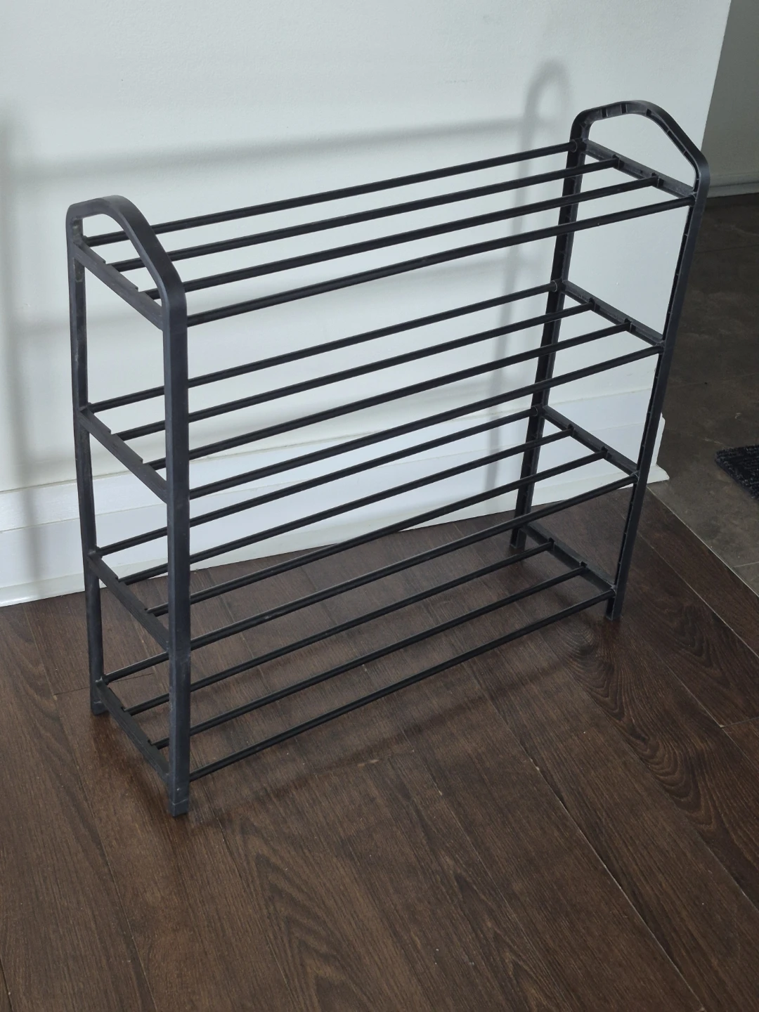 4 tier Black Shoe Rack