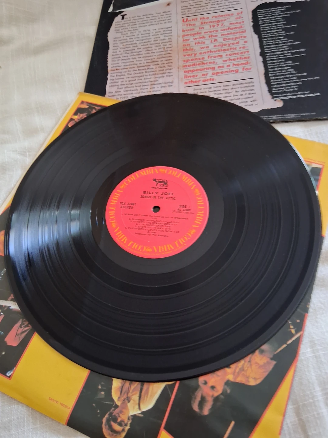 Billy Joel Songs in the Attic Vinyl Record - photo 3