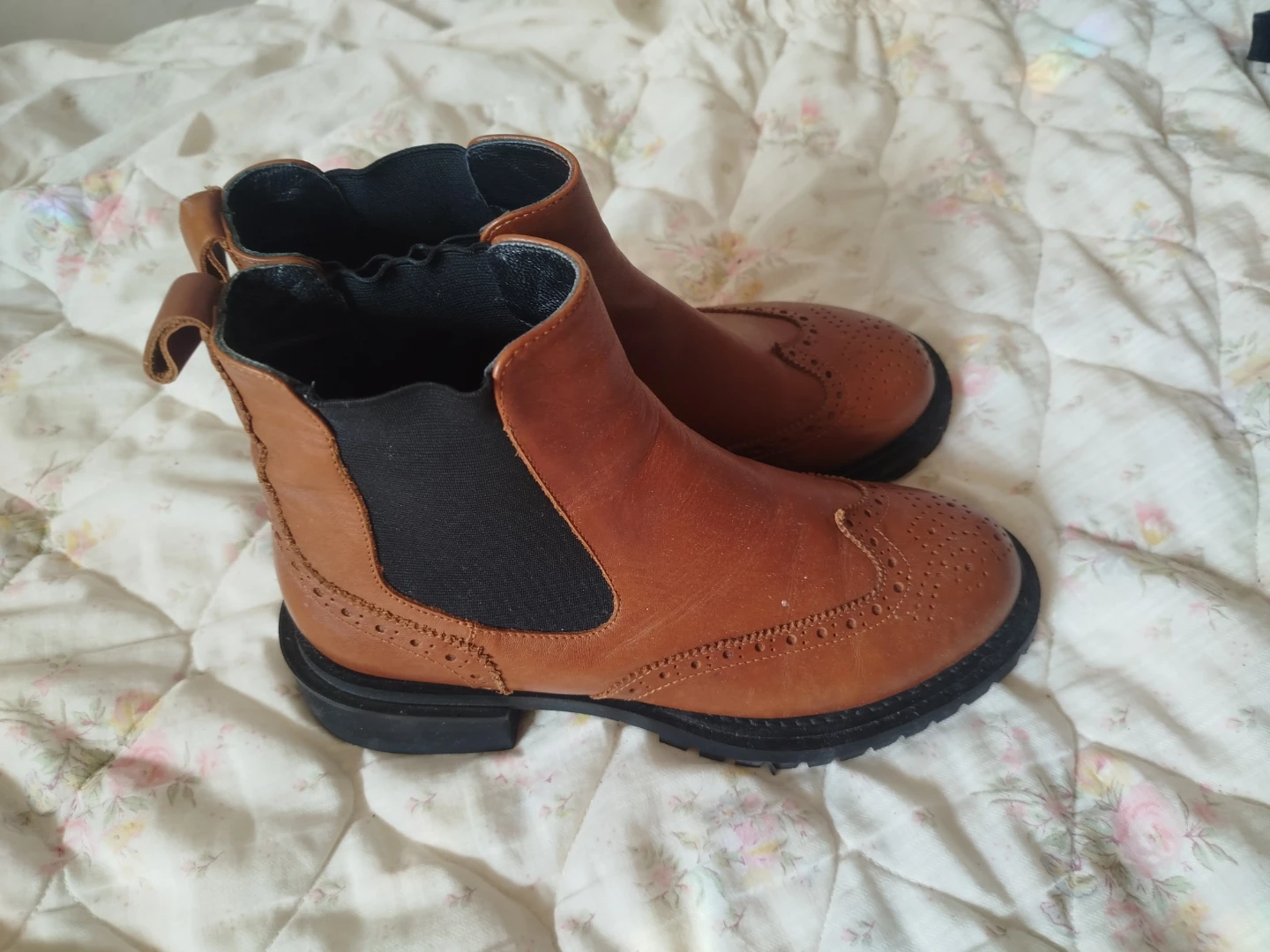 REAL Leather Boots - light brown - photo 2