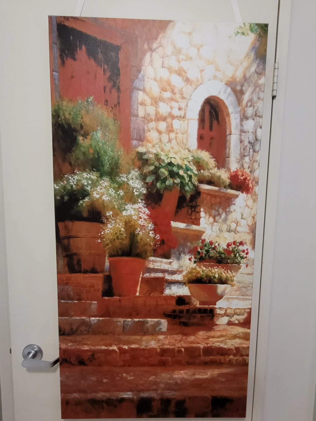 Wall Art Print - Mediterranean Courtyard Scene - photo 2