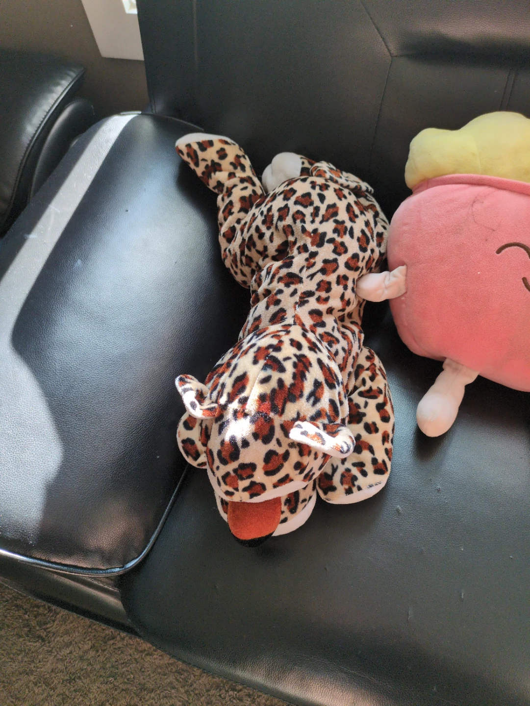 Plush Toy Bundle - Panda, Leopard, and Food Item