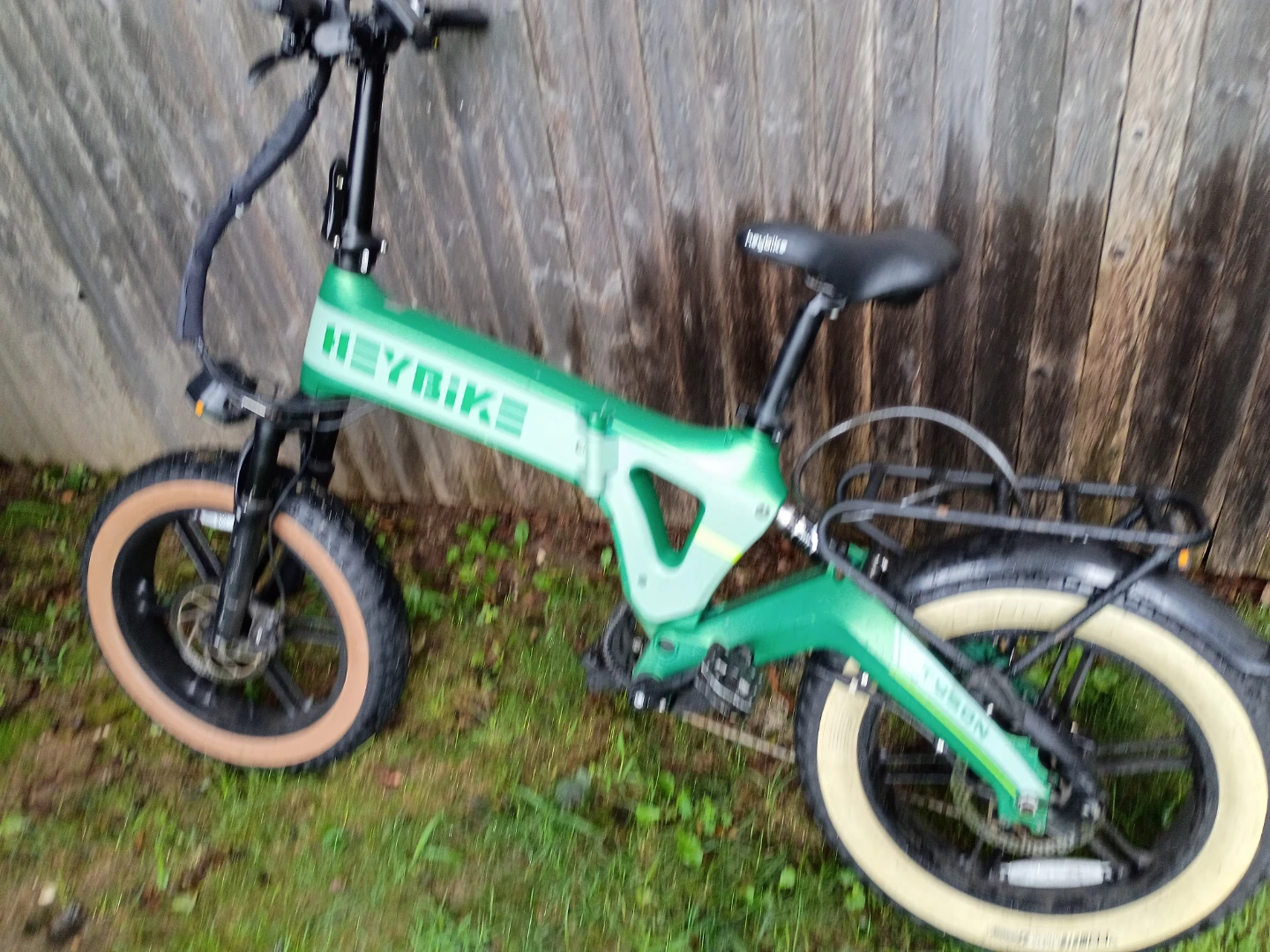 HEYBIKE Electric Folding Fat Tire Bike - Green - photo 2