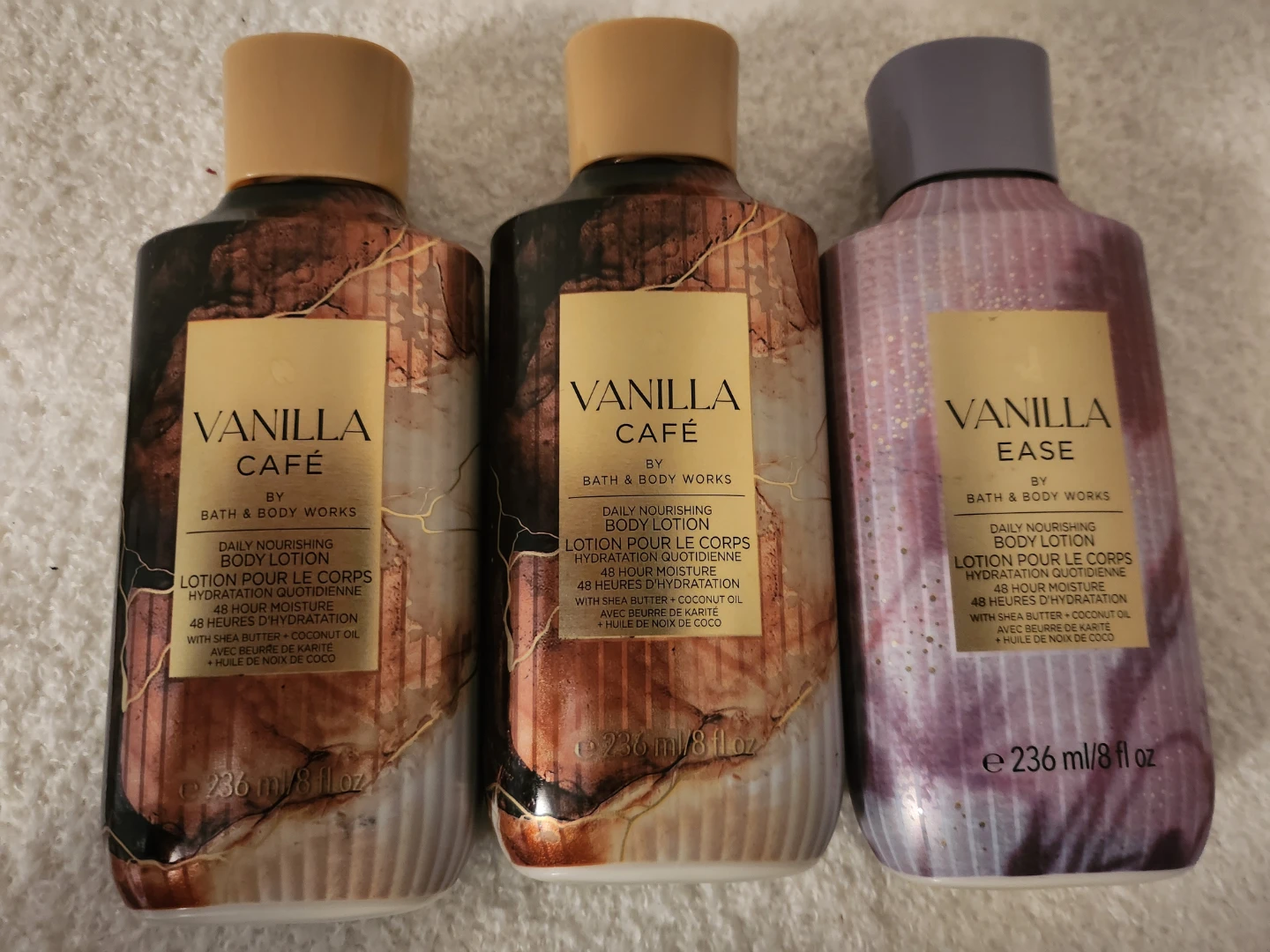 Bath & Body Works Vanilla Cafe & Ease Body Lotions (236ml x 2)