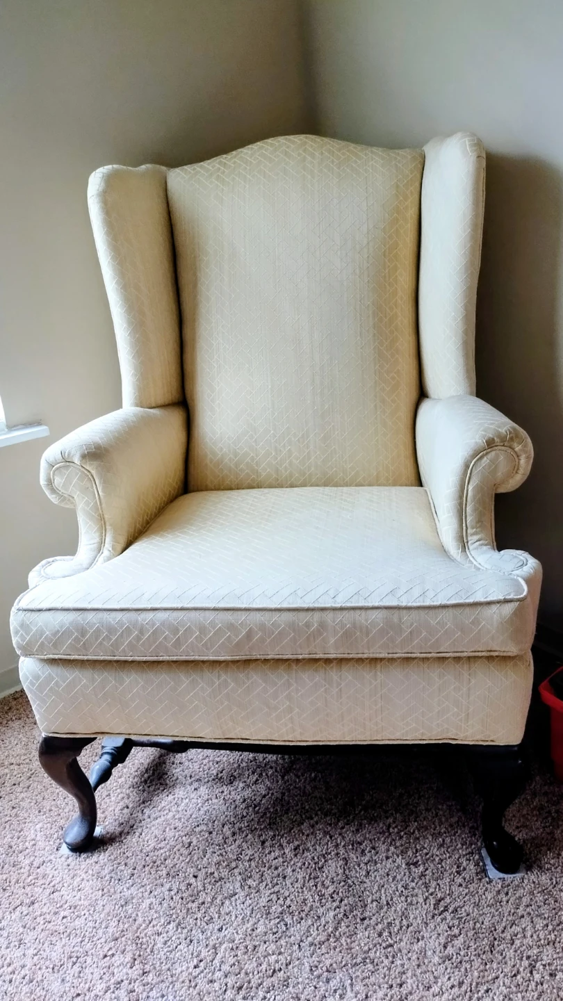 Cream Wingback Armchair