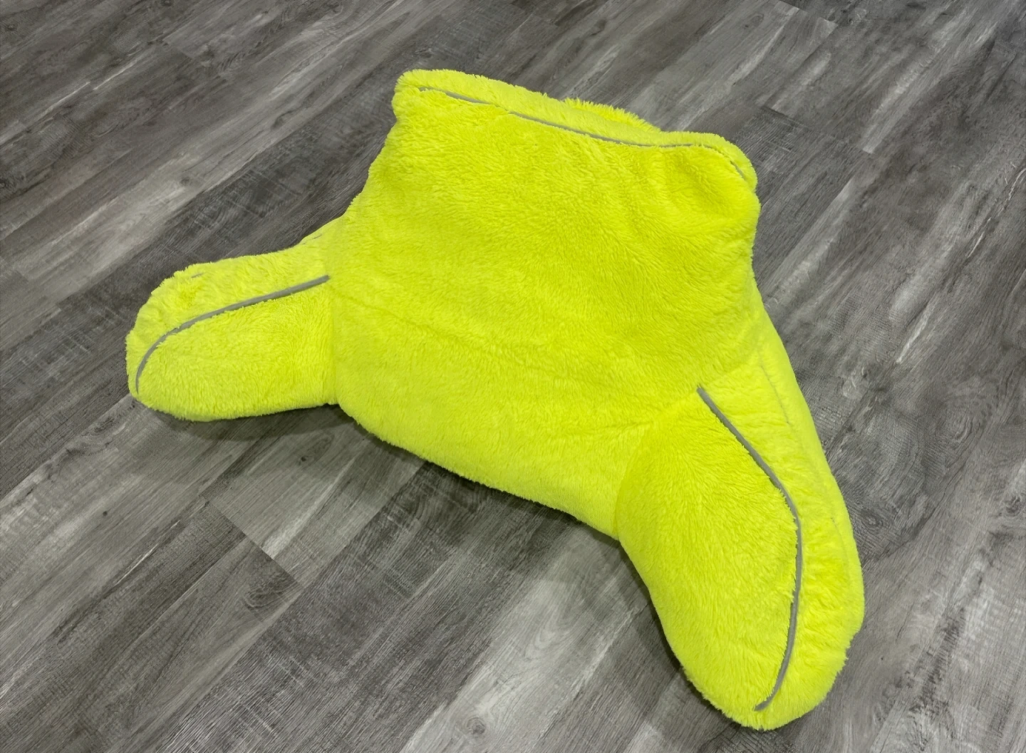 Neon Yellow Pillow with Arms