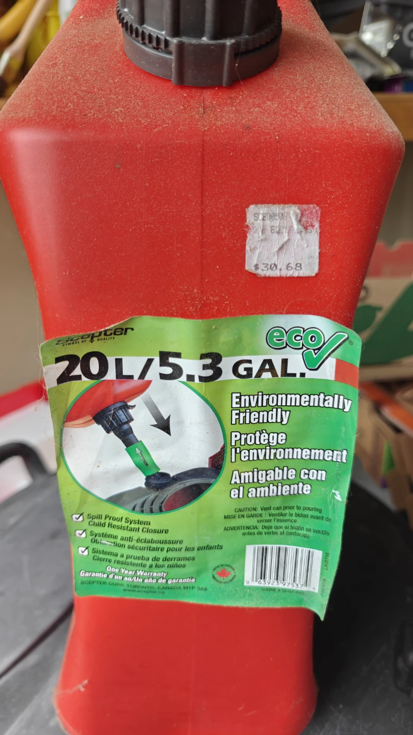 Scepter 20L/5.3 GAL Gasoline Can - photo 2