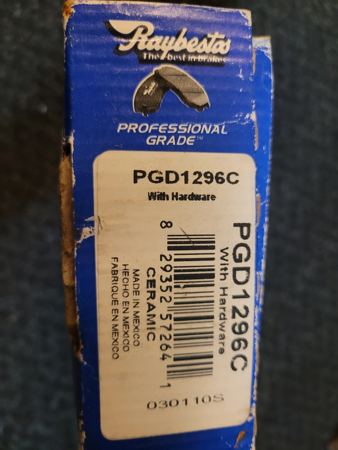 Raybestos Professional PGD1296C Rear Ceramic Brake Pads - photo 4