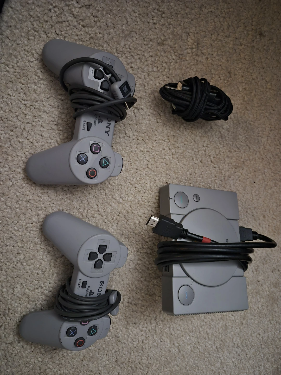 Sony PlayStation 1 Console with Two Controllers - photo 4