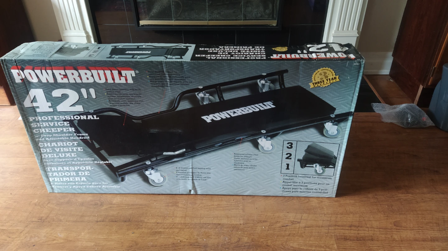 New in box POWERBUILT 42" Professional Service Creeper