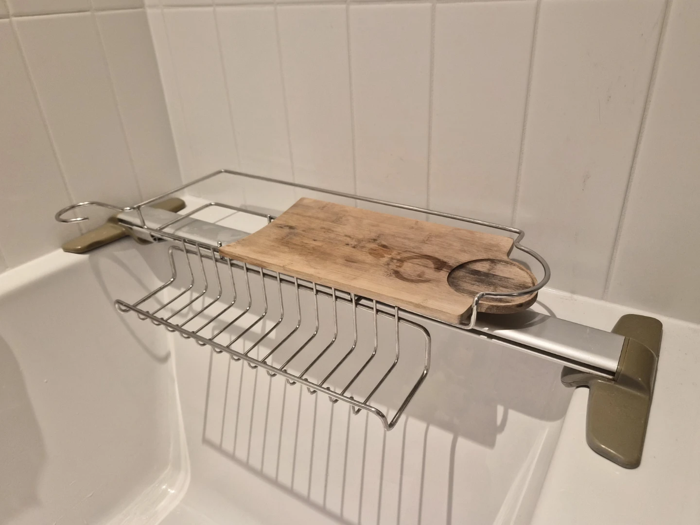 Simplehuman Expandable Bathtub Caddy (Stainless Steel)