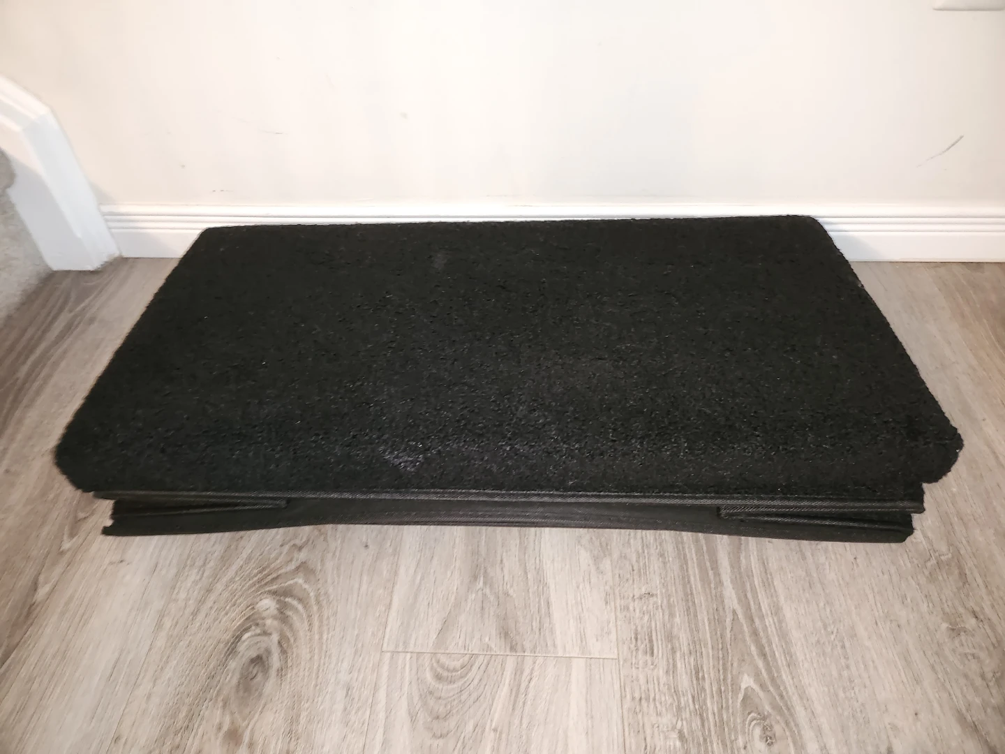 Black foldable storage ottoman - photo 4