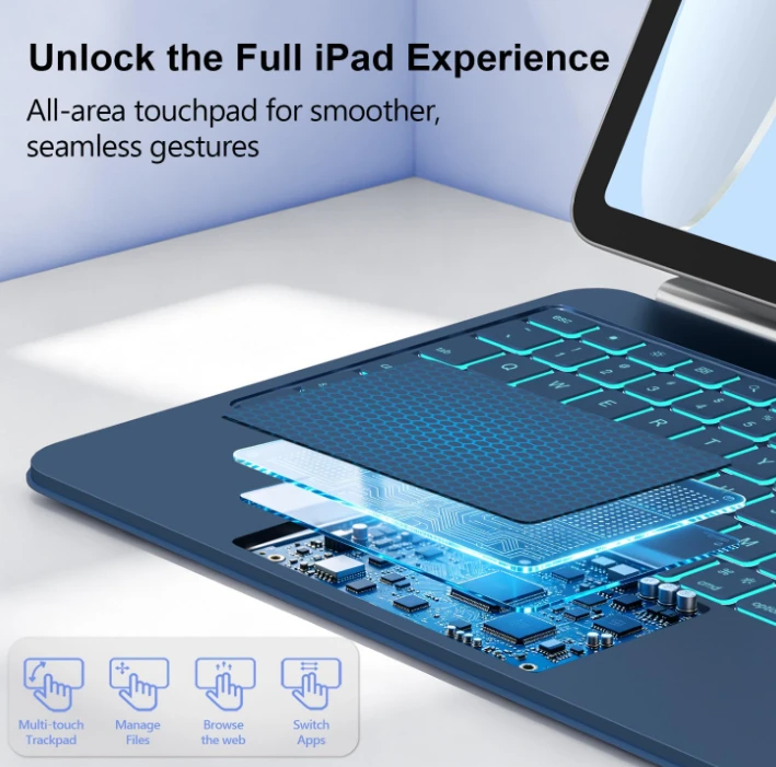 Keyboard Case with Trackpad for iPad 11"/10th Gen - photo 3