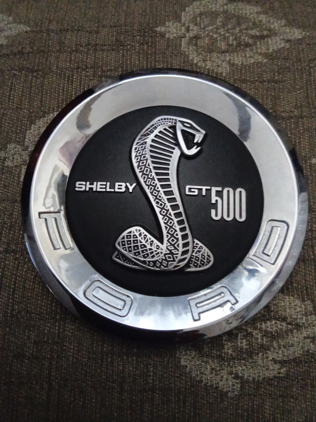 6" round rear Ford Shelby GT500 Emblem