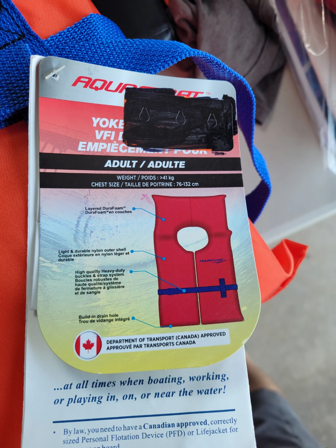 Aquafloat Adult Personal Flotation Device (PFD) - photo 2