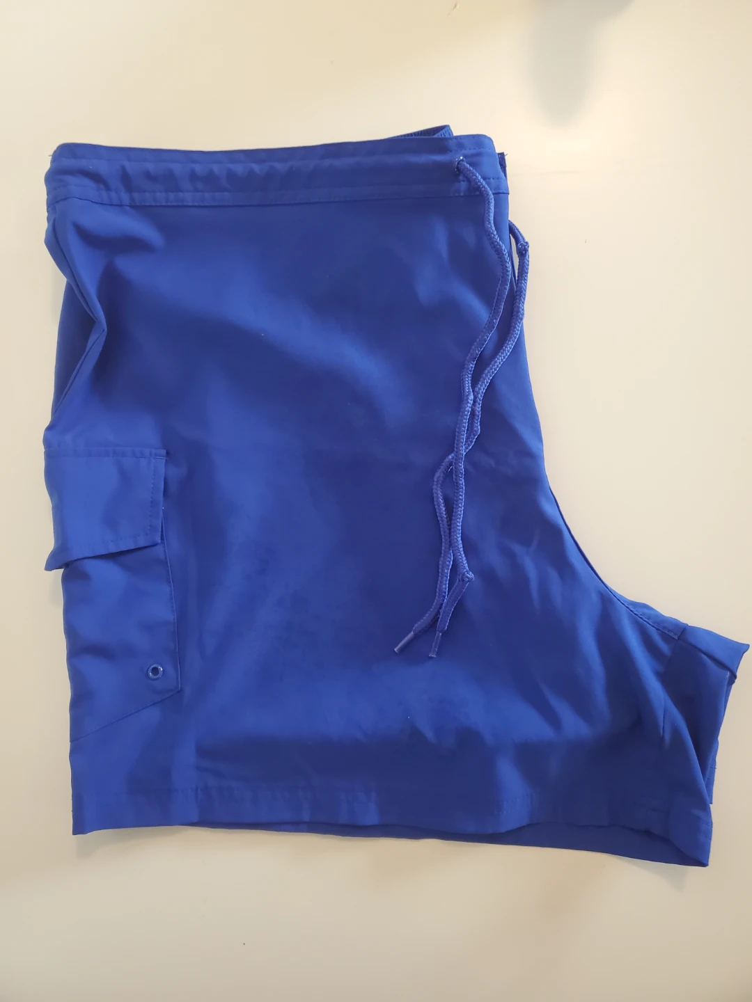 Plus Size Royal Blue Cargo Shorts