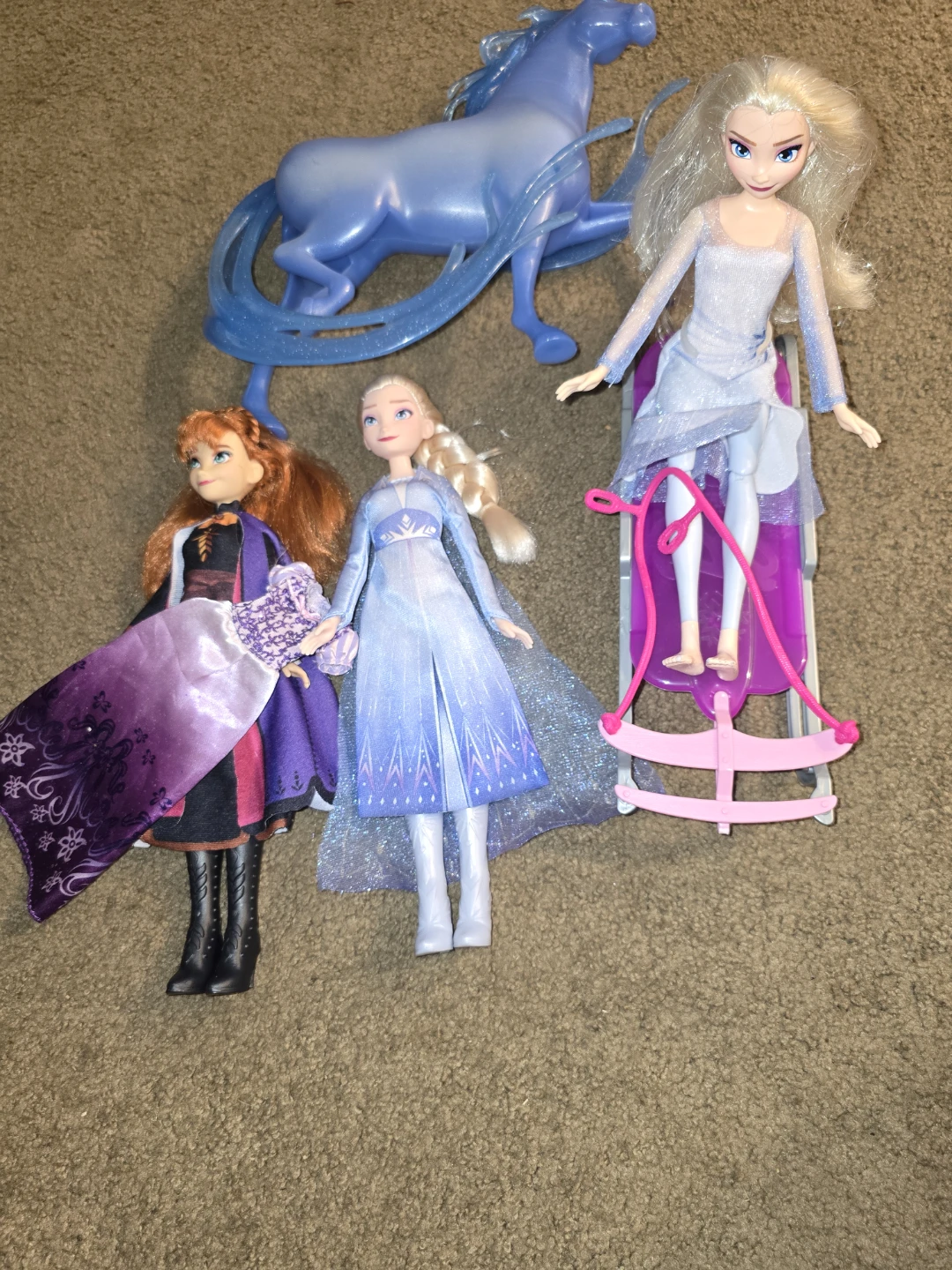 Disney Frozen Elsa Anna Doll Horse and Sleigh Toy Set - photo 3