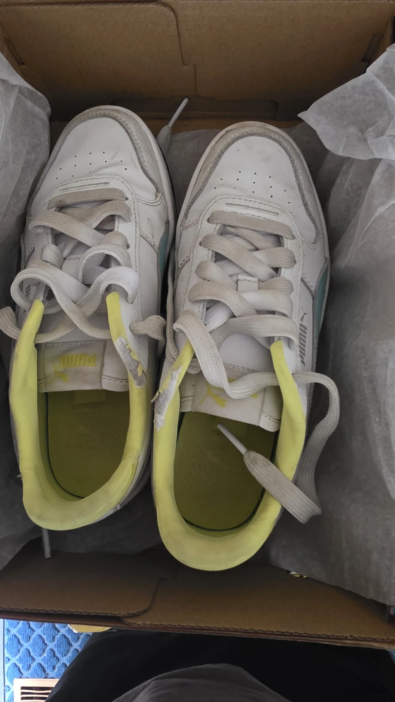 Puma Carina Street Jr. White/Safe Lake-Lemon Shoes - photo 2