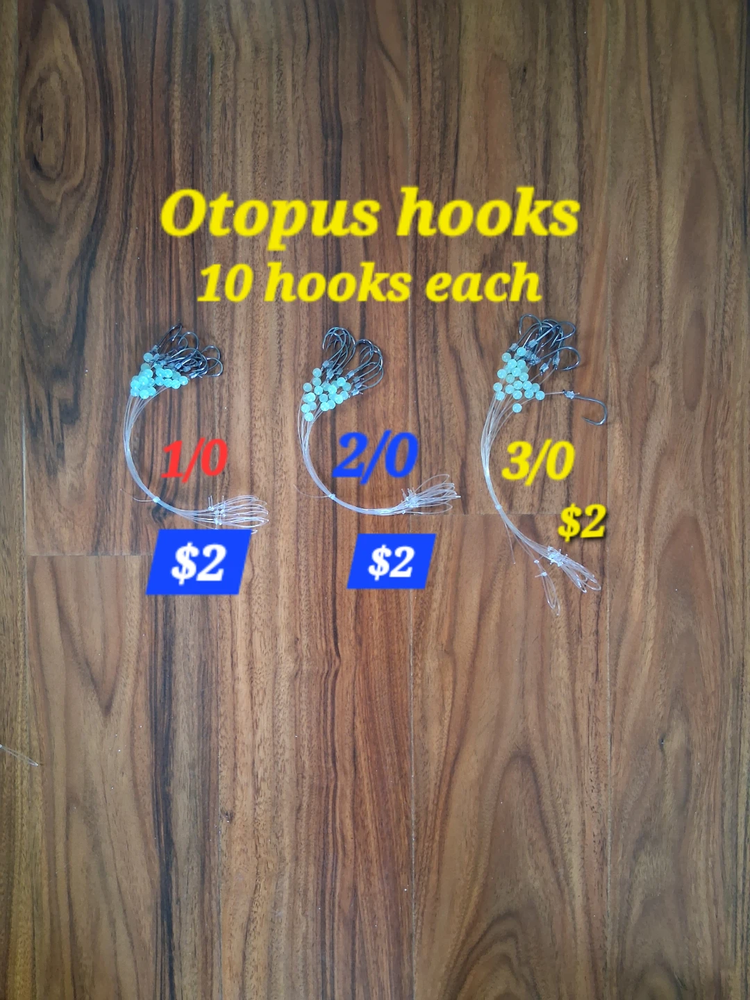 Otopus fishing hooks