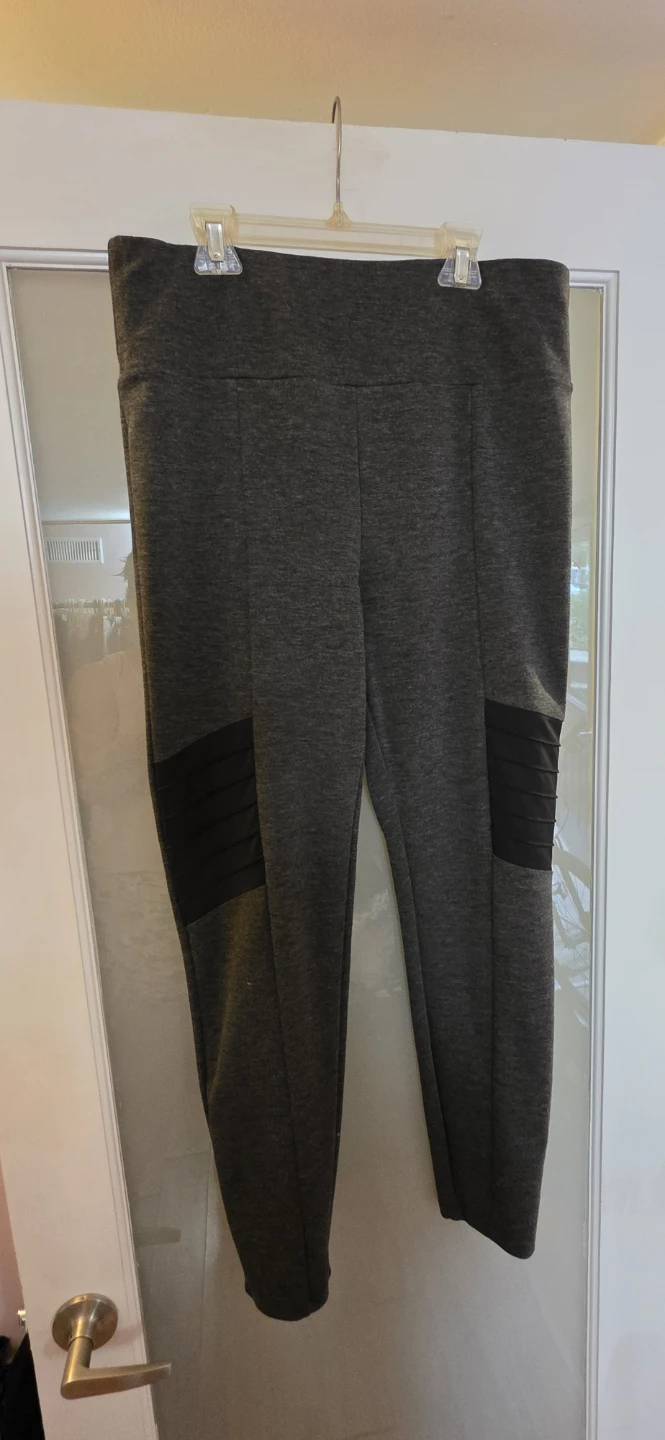 Ardene Women's Grey Moto Jogger Pants XL