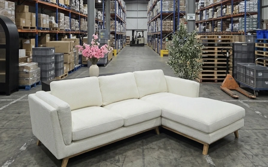 White Sectional Sofa warehouse sale