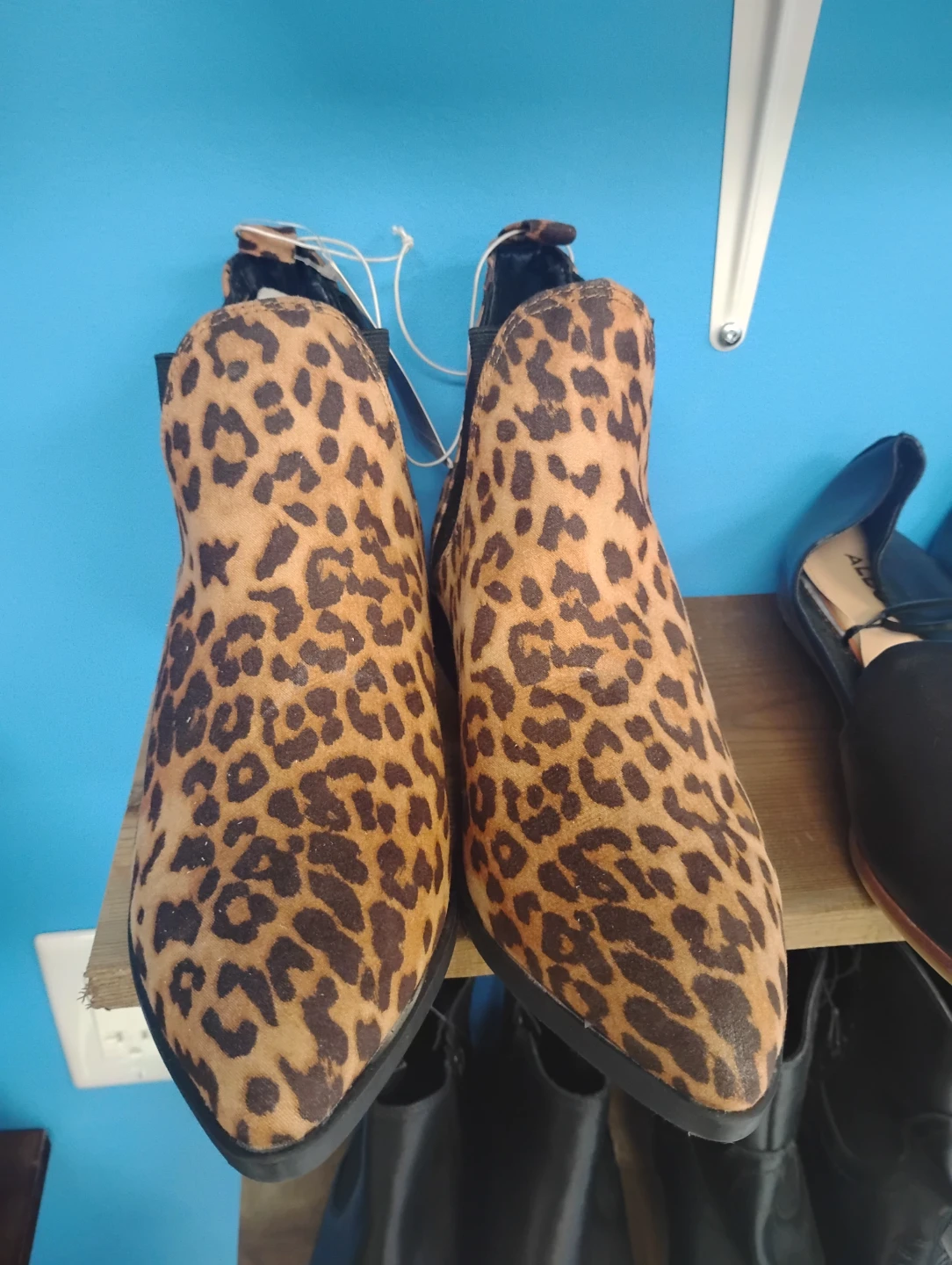 Leopard Print Chelsea Boots
