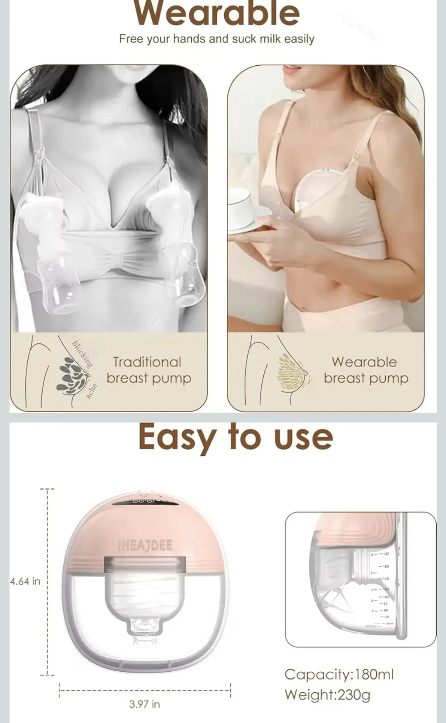 Wearable Electric Breast Pump S21 - photo 4