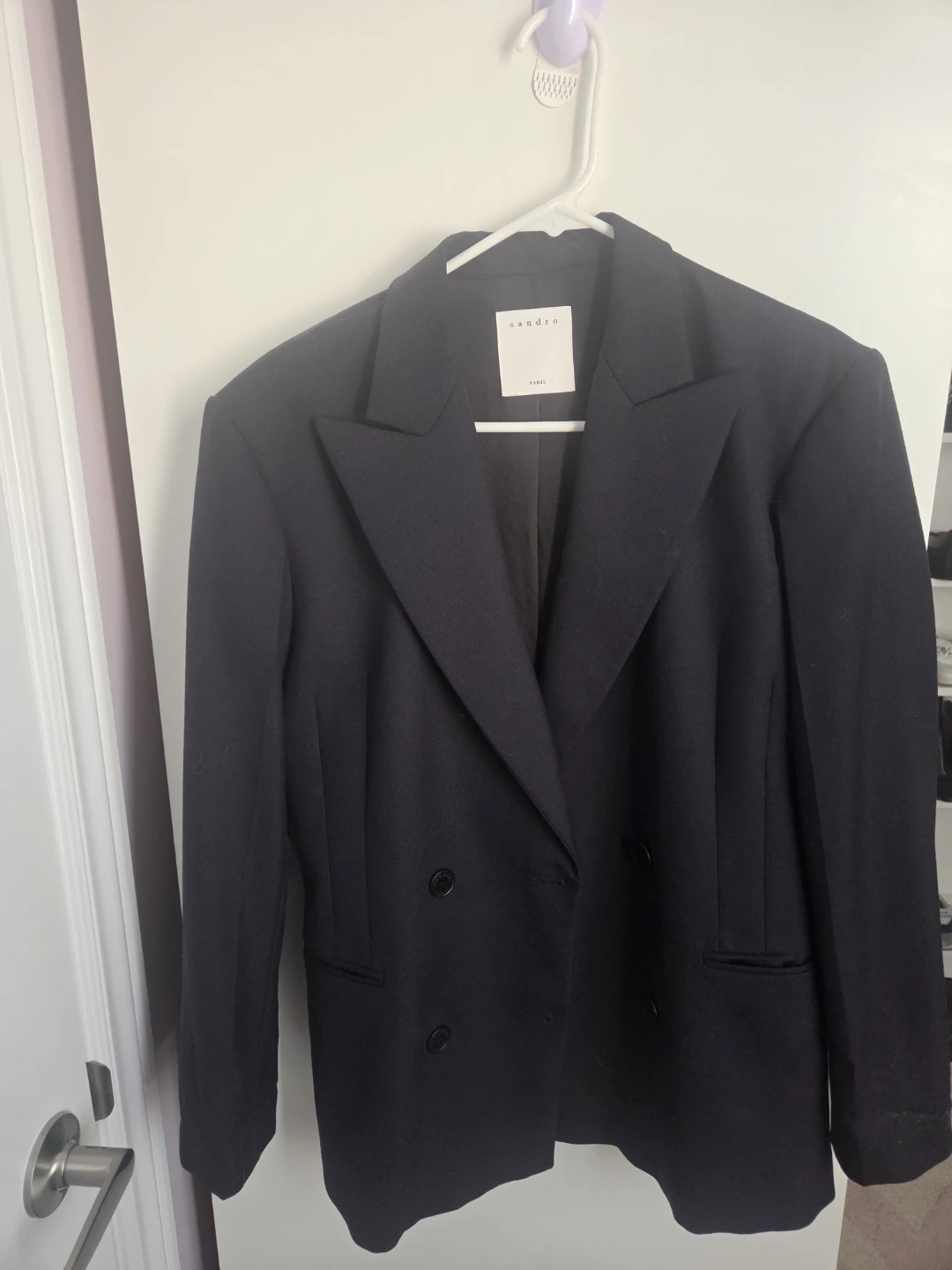Sandro Paris Double Breasted Blazer
