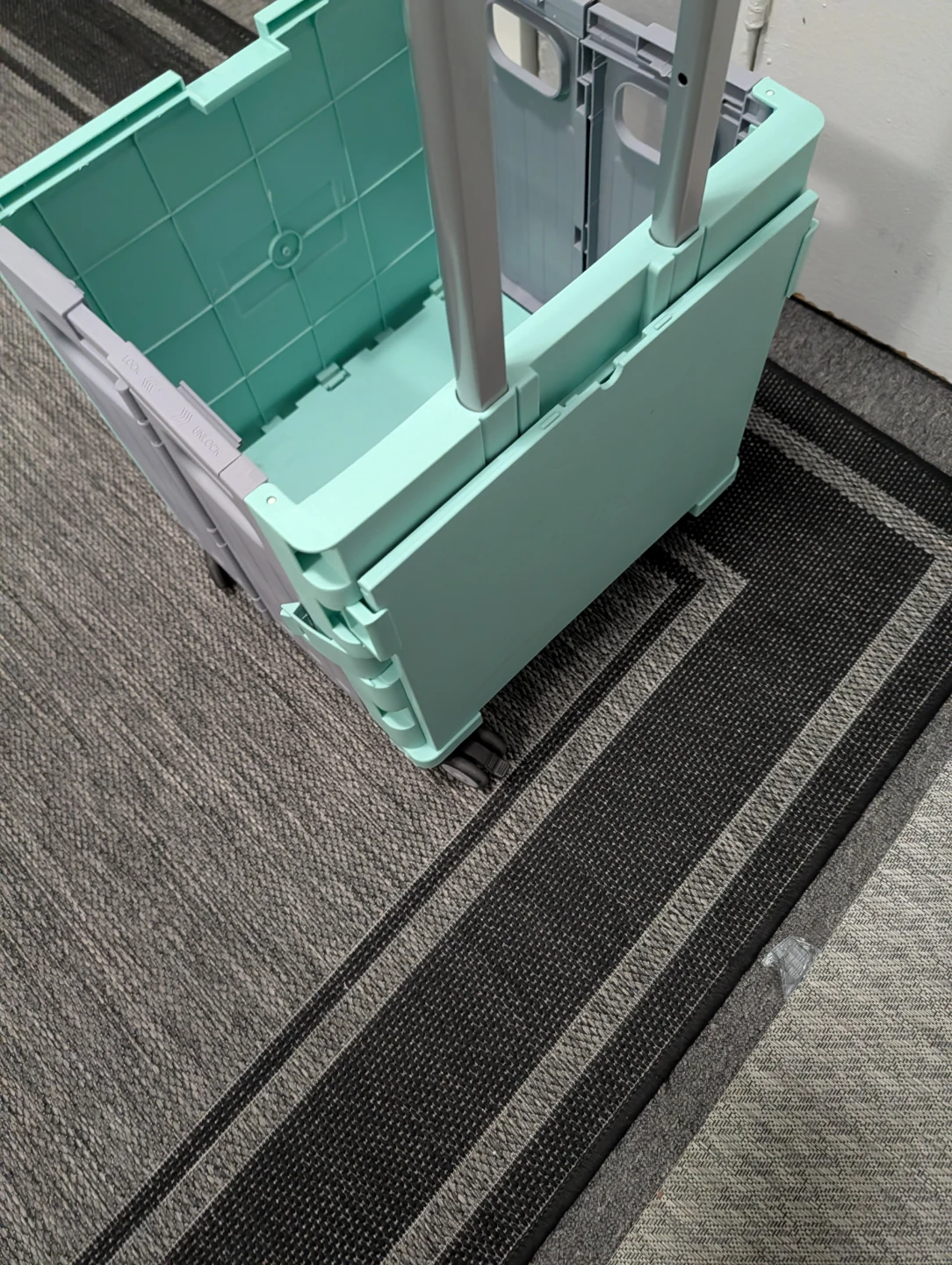 Mint Green Folding Utility Cart with Wheels - photo 3