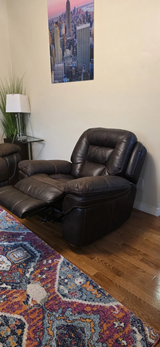 Brown Leather Recliner set - photo 4